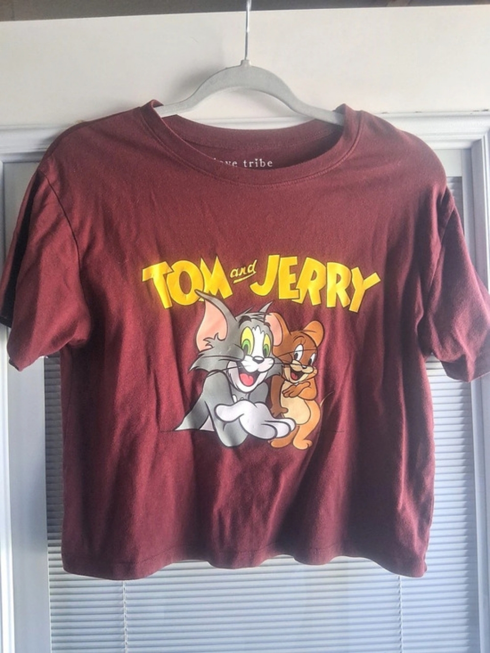 Love Tribe Tom and Jerry graphic tee Graphic Tee in Red Size Medium